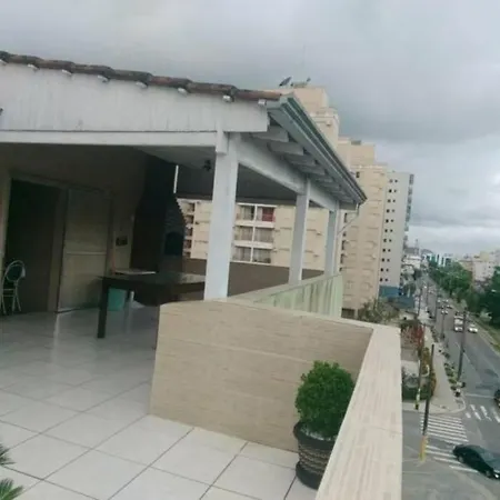Cobertura Enorme Com Varanda E Churrasqueira Guarujá Exterior photo